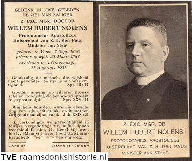Nolens Willem Hubert- priester