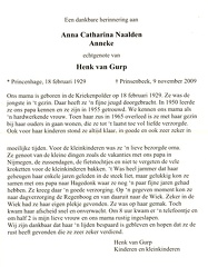 Anna Catharina Naalden Henk van Gurp