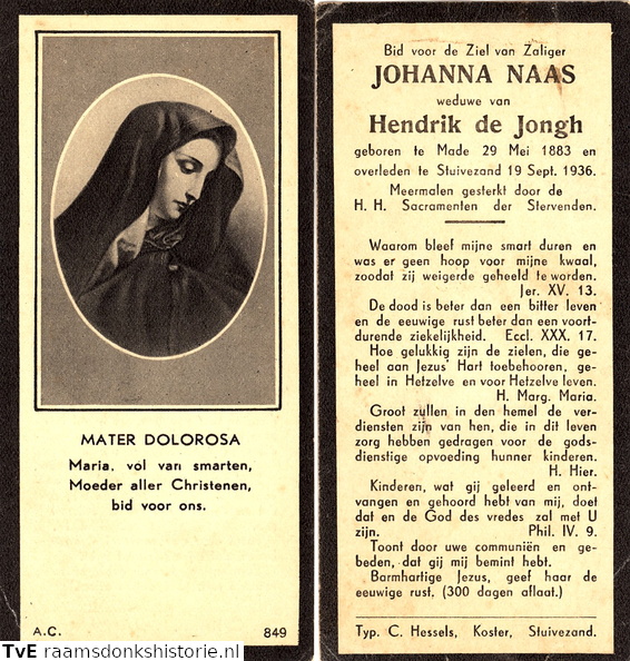 Johanna Naas Hendrik de Jongh
