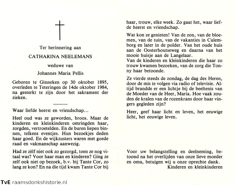 Catharina Neelemans- Johannes Maria Pellis