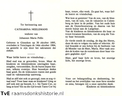 Catharina Neelemans- Johannes Maria Pellis