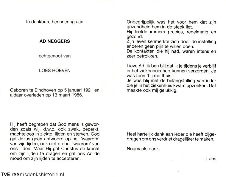 Ad Neggers- Loes Hoeven