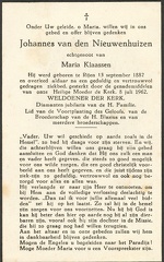 Johannes van den Nieuwenhuizen- Maria Klaassen
