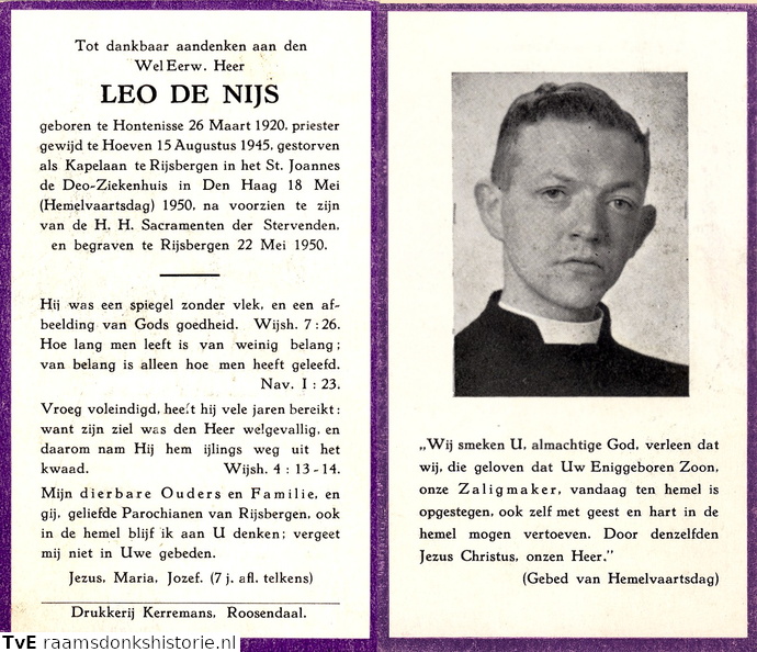 Leo de Nijs- priester