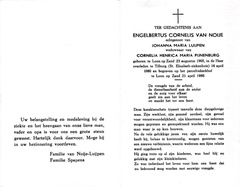 Engelbertus Cornelis van Noije- Johanna Maria Luijpen-Cornelia Henrica Maria Pijnenburg
