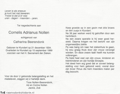 Cornelis Adrianus Nollen Catharina Beerendonk