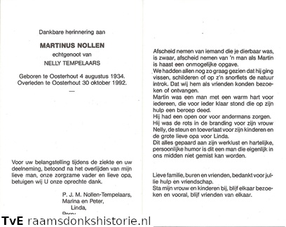 Martinus Nollen- Nelly Tempelaars
