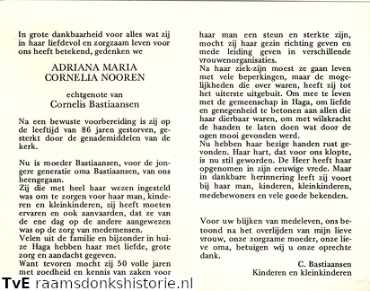 Adriana Maria Cornelia Nooren Cornelis Bastiaansen