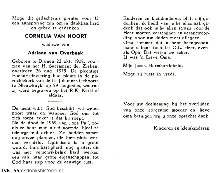 Cornelia van Noort Adriaan van Overbeek