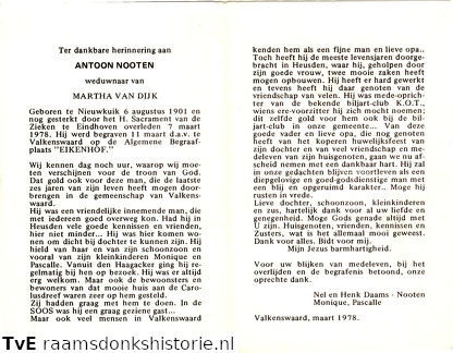 Antoon Nooten- Martha van Dijk