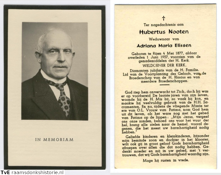 Hubertus Nooten Adriana Maria Elissen