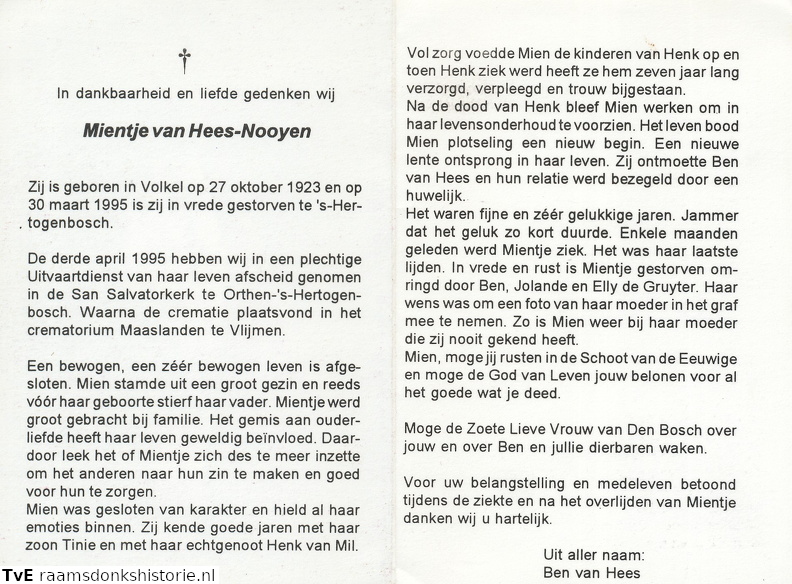 Mientje Nooyen- Ben van Hees- Henk van Mill