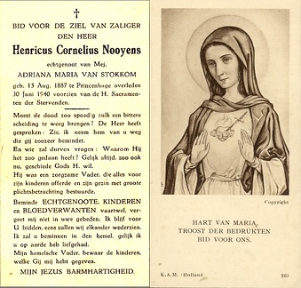 Henricus Cornelius Nooyens- Adriana Maria van Stokkom