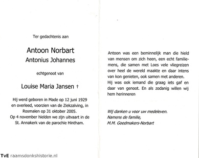 Antonius Johannes Norbart Louise Maria Jansen
