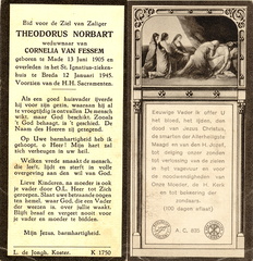 Theodorus Norbart- Cornelia van Fessem