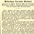 Wilhelmus Cornelis Norbart