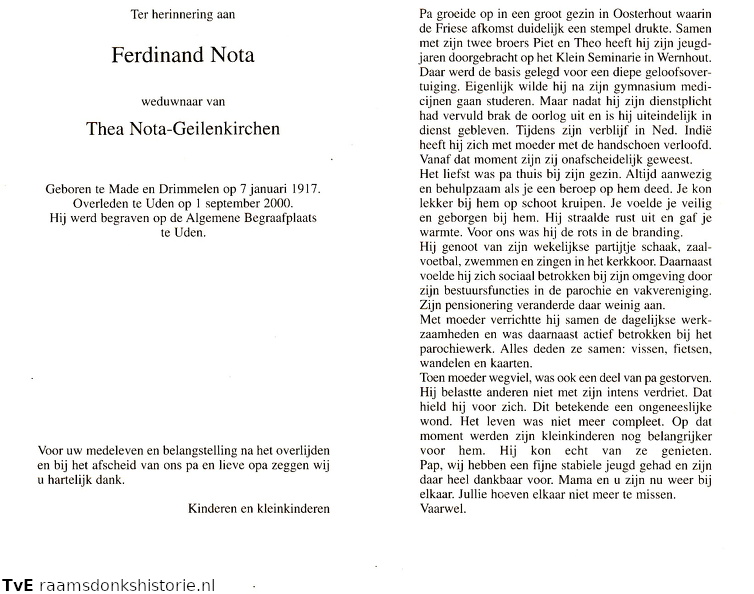 Ferdinand Nota- Thea Geilenkirchen