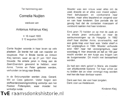 Cornelia Nuijten- Antonius Adrianus Kleij