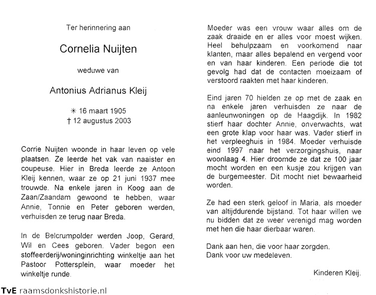 Cornelia Nuijten Antonius Adrianus Kleij