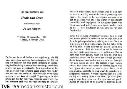 Henk van Oers- Jo van Nispen