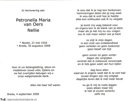 Petronella Maria van Oers