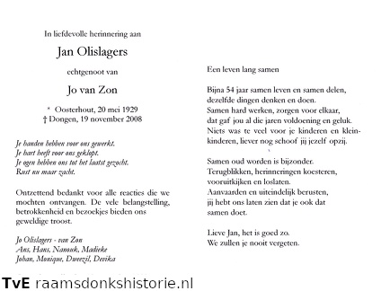 Jan Olislagers- Jo van Zon