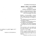Maria Anna van Onzenoort- Petrus Johannes Broeders
