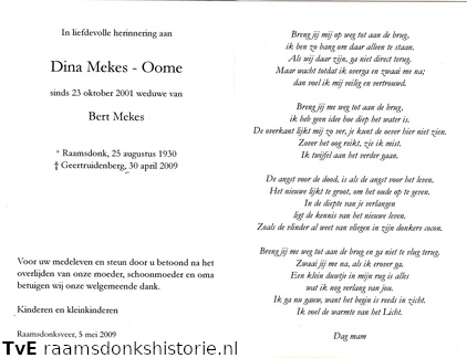Dina Oome Bert Mekes