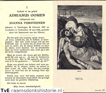 Adrianus Oomen- Joanna Versteijnen