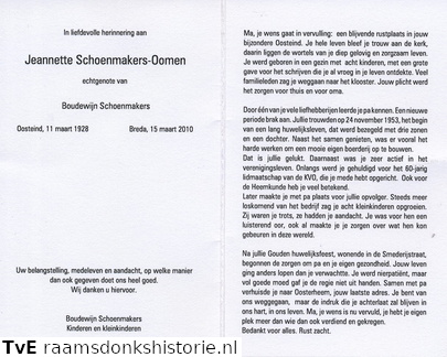 Jeannette Oomen- Boudewijn Schoenmakers