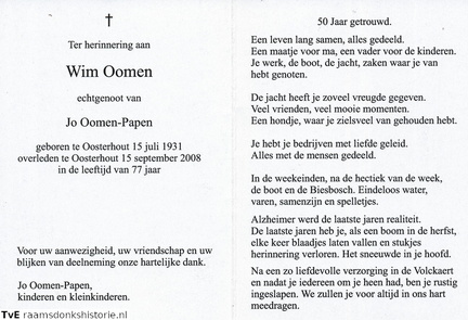 Wim Oomen Jo Papen