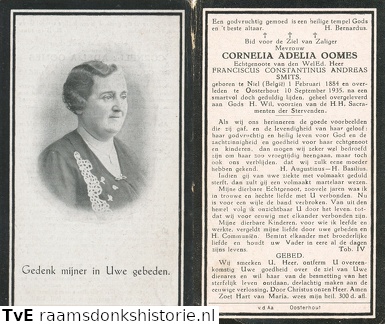 Cornelia Adelia Oomes- Franciscus Constantinus Andreas Smits