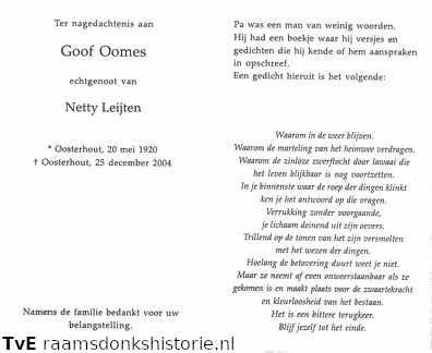 Goof Oomes- Netty Leijten