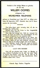 Willem Oomes- Wilhelmina Tielemans