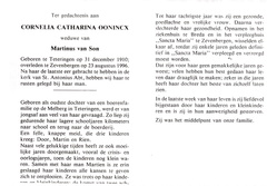 Cornelia Catharina Oonincx- Martinus van Son