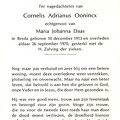 Cornelis Adrianus Oonincx Maria Johanna Daas
