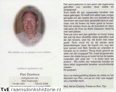 Piet Oonincx- Nell Huijbregts
