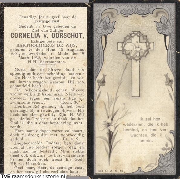 Cornelia van Oorschot- Bartholomeus de Wijs