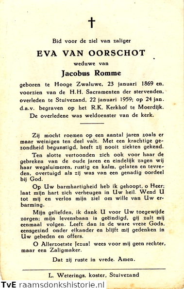 Eva van Oorschot- Jacobus Romme