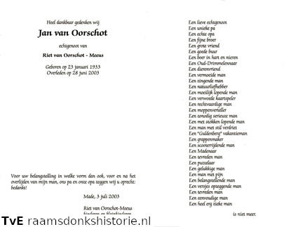 Jan van Oorschot- Riet Meeus