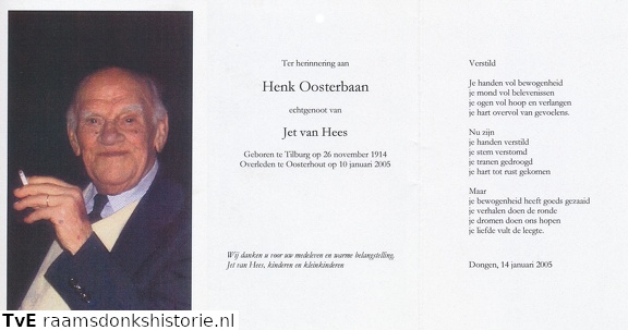 Henk Oosterbaan- Jet van Hees
