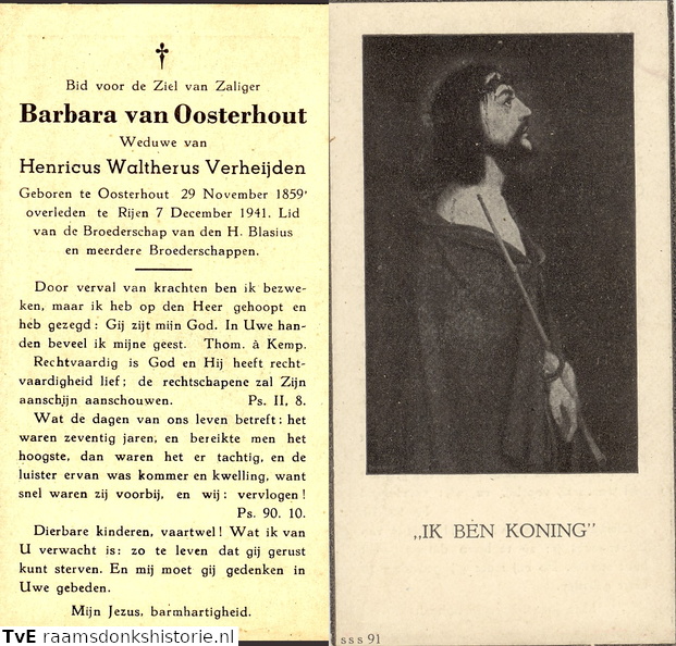 Barbara van Oosterhout Henricus Waltherus Verheijden