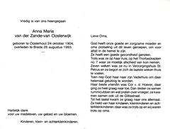 Anna Maria van Oosterwijk- van der Zande