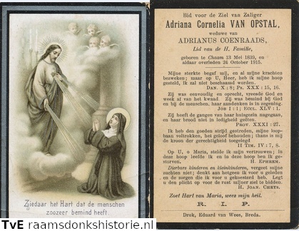 Adriana Cornelia van Opstal - Adrianus Coenraads