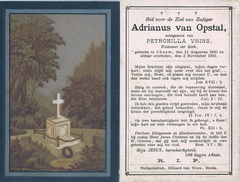 Adrianus van Opstal Petronilla Vrins