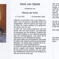 Henk van Opstal- Henny de Vries