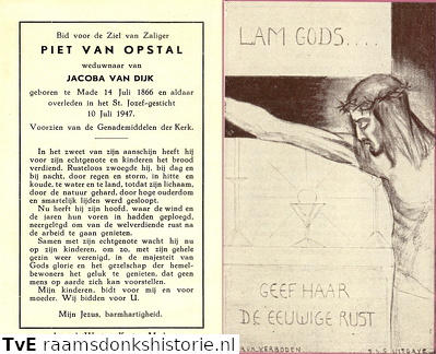Piet van Opstal- Jacoba van Dijk