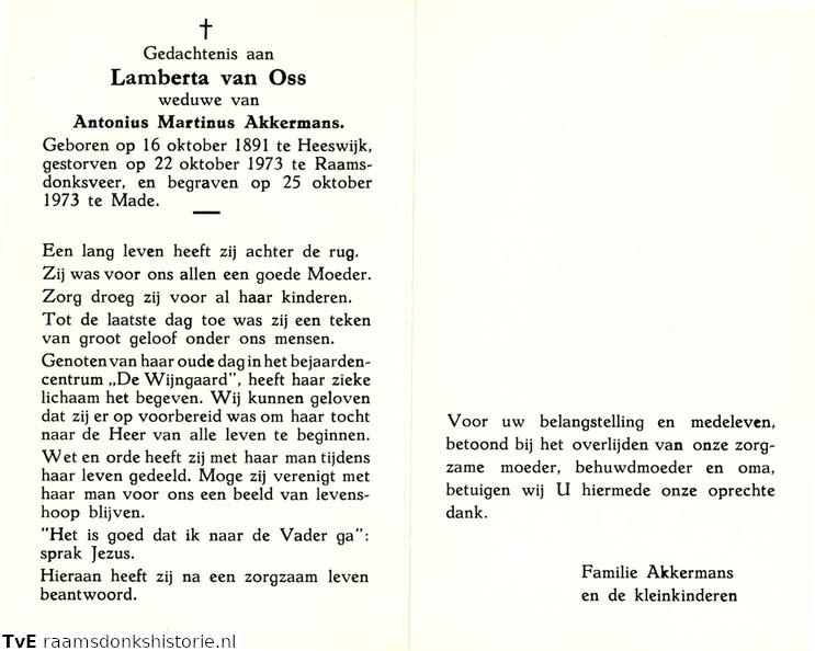 Lamberta van Oss- Antonius Martinus Akkermans