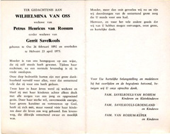 Wilhelmina van Oss Petrus Henricus van Rossum-Gerrit Savelkouls