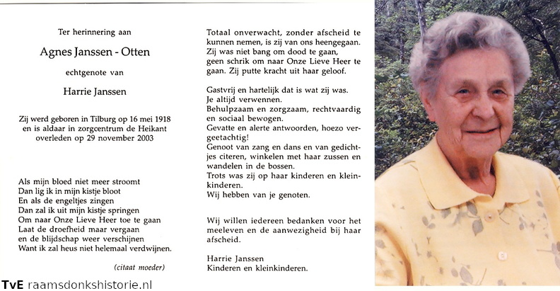 Agnes Otten- Harrie Janssen
